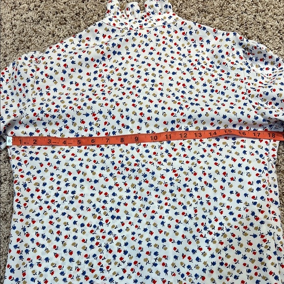 Pins & Needles White Floral Button Down Shirt - Picture 5 of 7